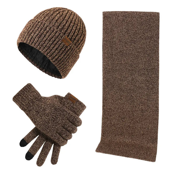 Amarae | Casual Winter Set with Beanie Scarf and Gloves for Men