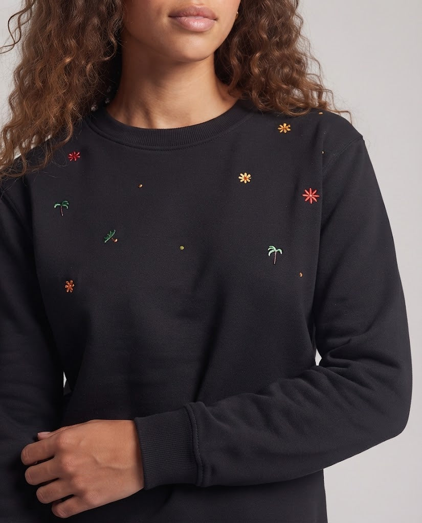 Women Comfortable and Stylish Sweatshirt with Floral Design Amarae