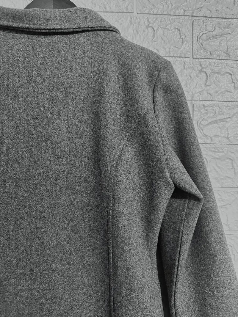 Lune London | Woven Single-Breasted Coat