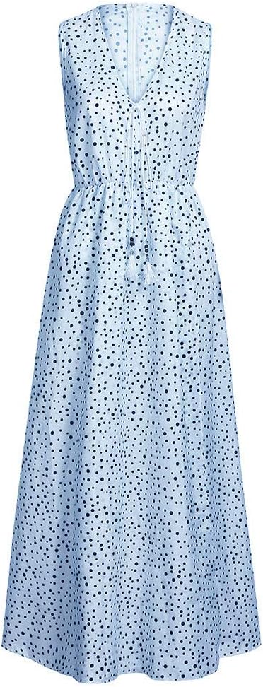 Lune London | Bohemian-Patchwork-Dress with V-neck and A-line In Dots