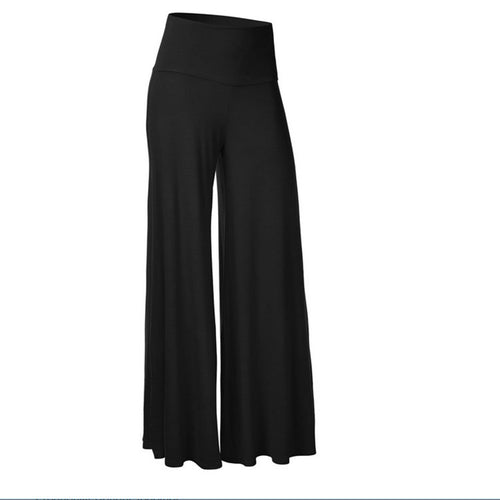 Casual palazzo pants for women with elastic waist and wide fit Amarael