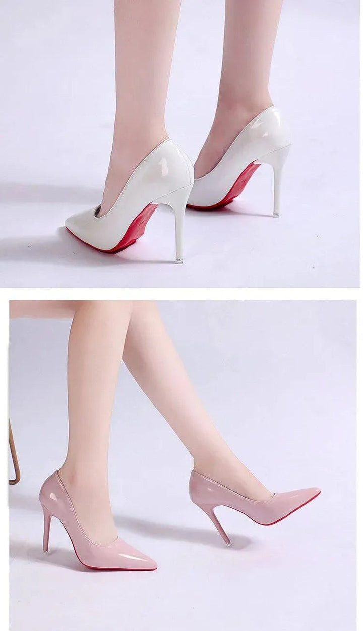 Women’s PU Stiletto Pumps mit Low Upper & High Heel | Lune London