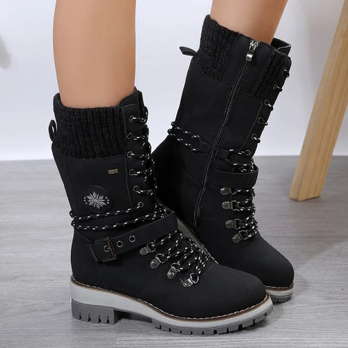 Chic Und Stil | Warm Cotton High Snow Boots