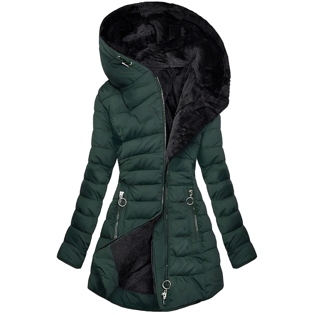 Amarae | Modern Winter Jacket with Hood for Women