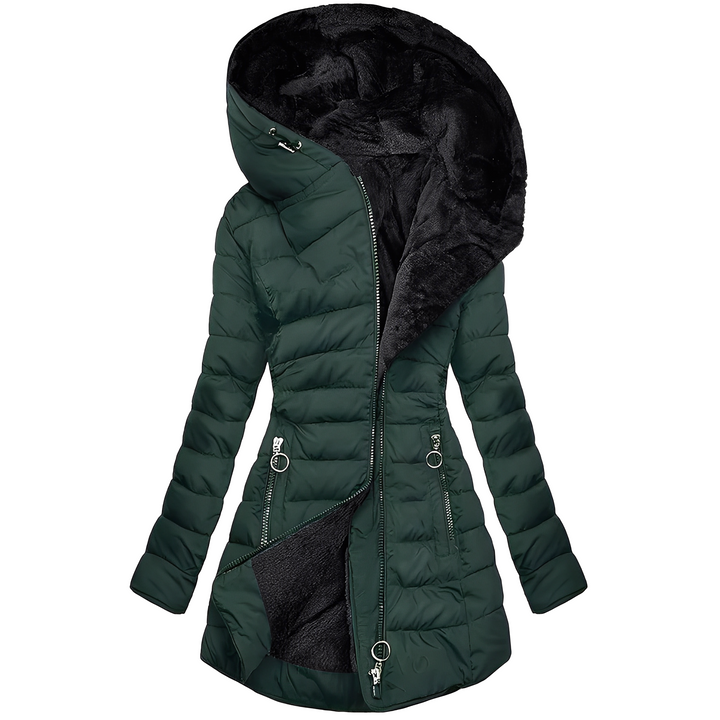Amarae | Modern Winter Jacket with Hood for Women