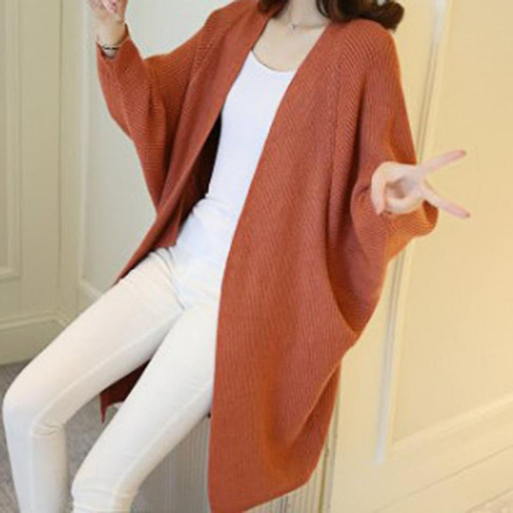 Lune London | Cardigan - Long Knit Jacket - Oversized Fit - Open Front - Soft and Warm