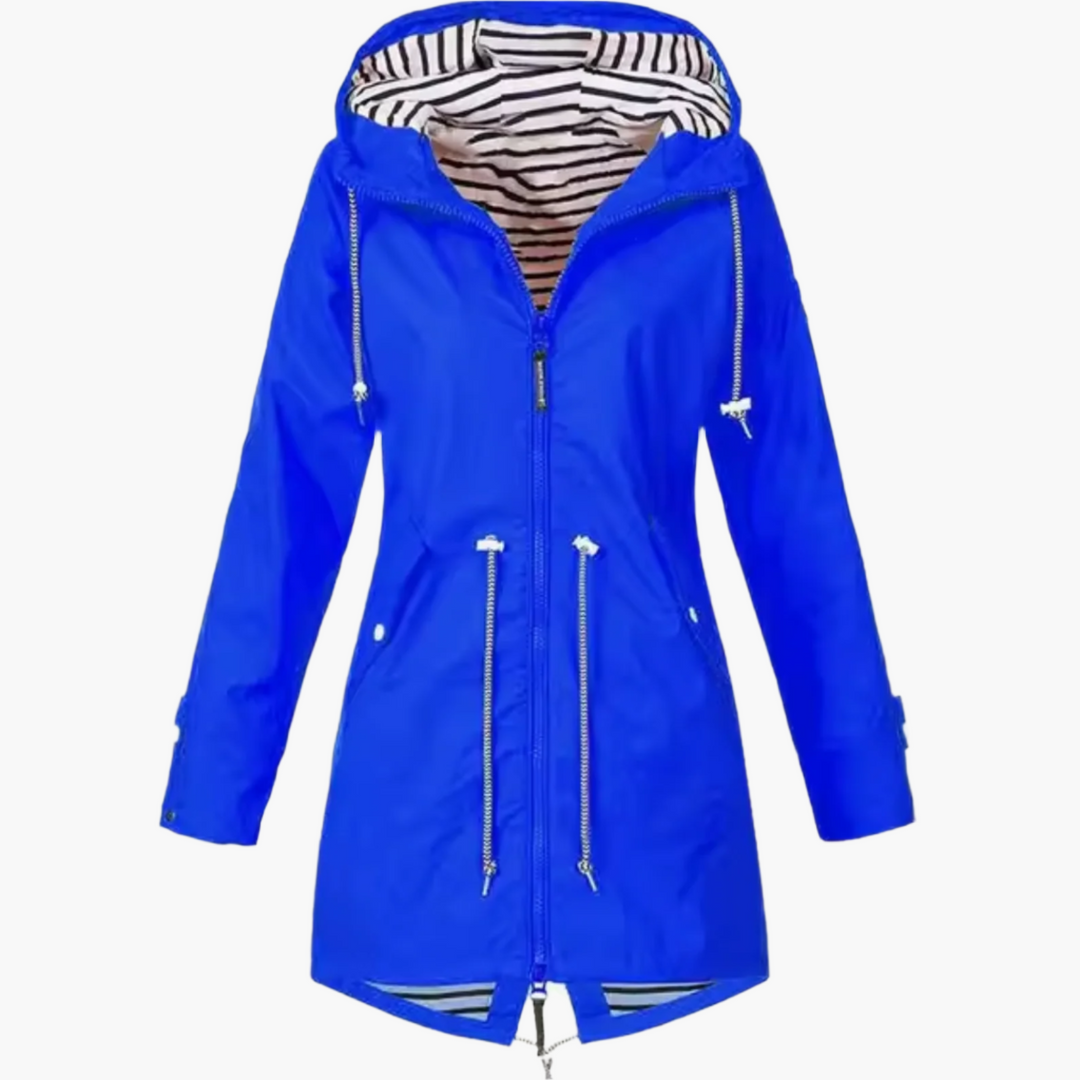 Lune London | Windproof Outdoor Rain Jacket with Hood - Waterproof Transition Jacket for Leisure and Travel