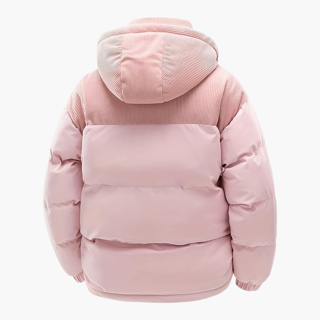 Lune London | Casual Hooded Jacket with Puffer and Color Block Design
