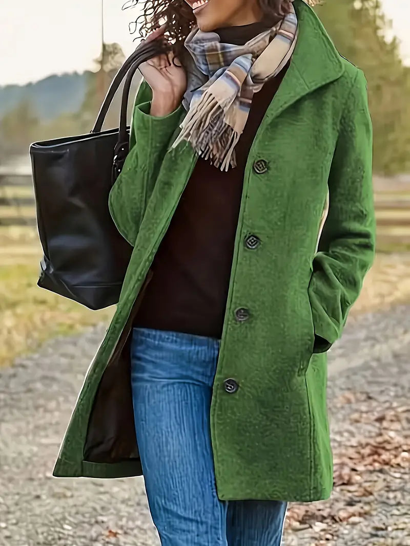 Lune London | Woven Single-Breasted Coat