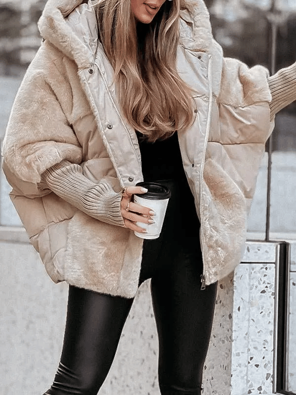 Lune London | Winter Jacket - Relaxed Fit - Quilted Jacket Lined with Fur Details
