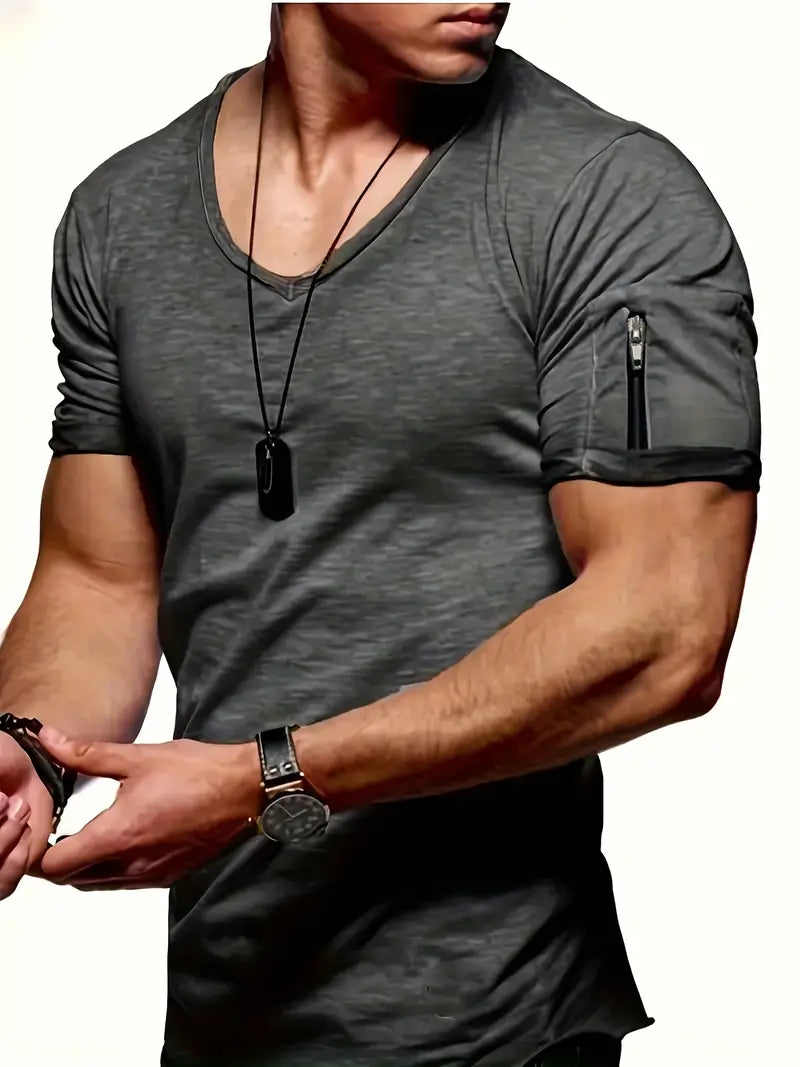 Lune London | Casual T-Shirt with V-Neck for Men