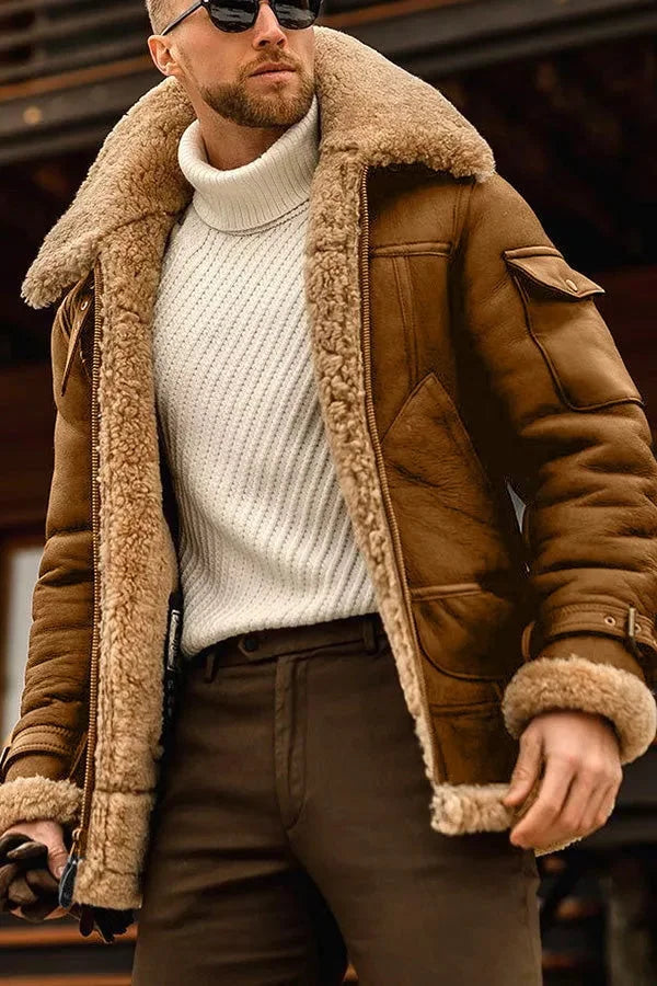 Amarae | Men's Camel Stylish Flying Jacket