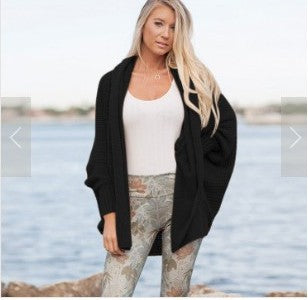 Ladies casual cardigan with raw edges and voluminous sleeves Lune London