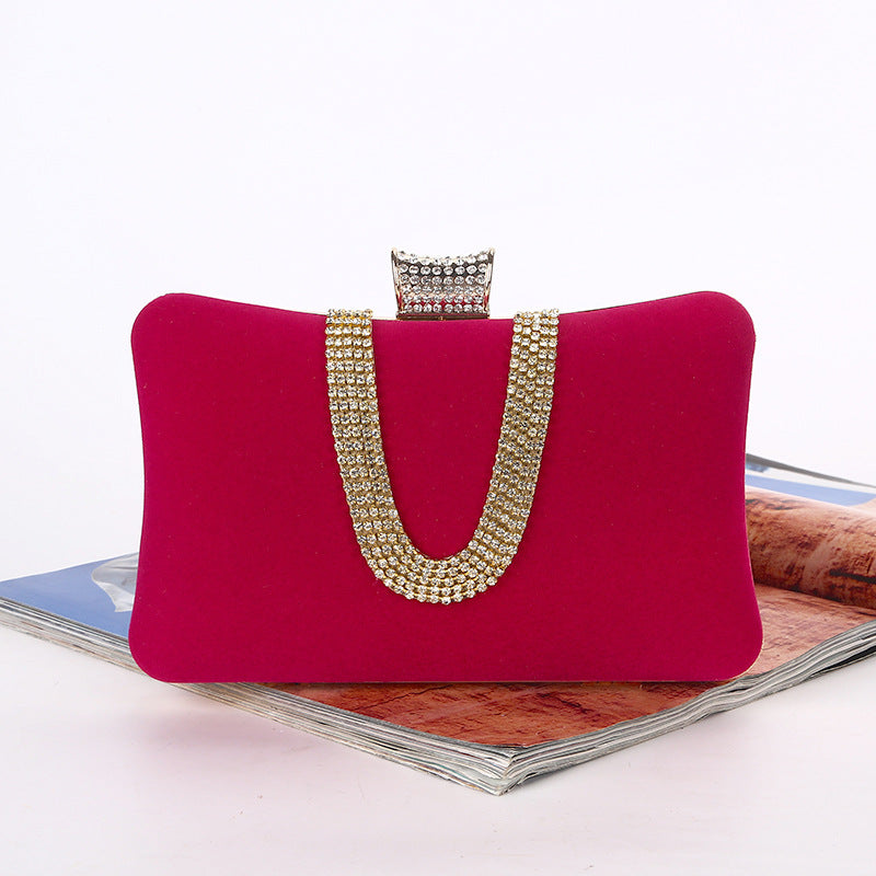 Lune London | Shaped Diamond Suede Bag