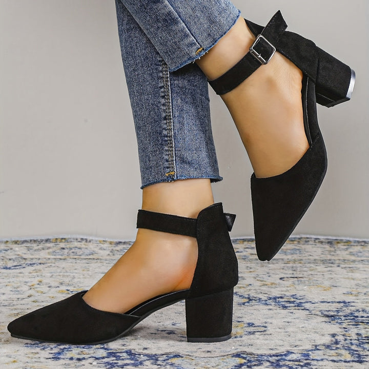 Lune London | Women's Sandals with Block Heel Lace-Up with Ankle Strap Elegant