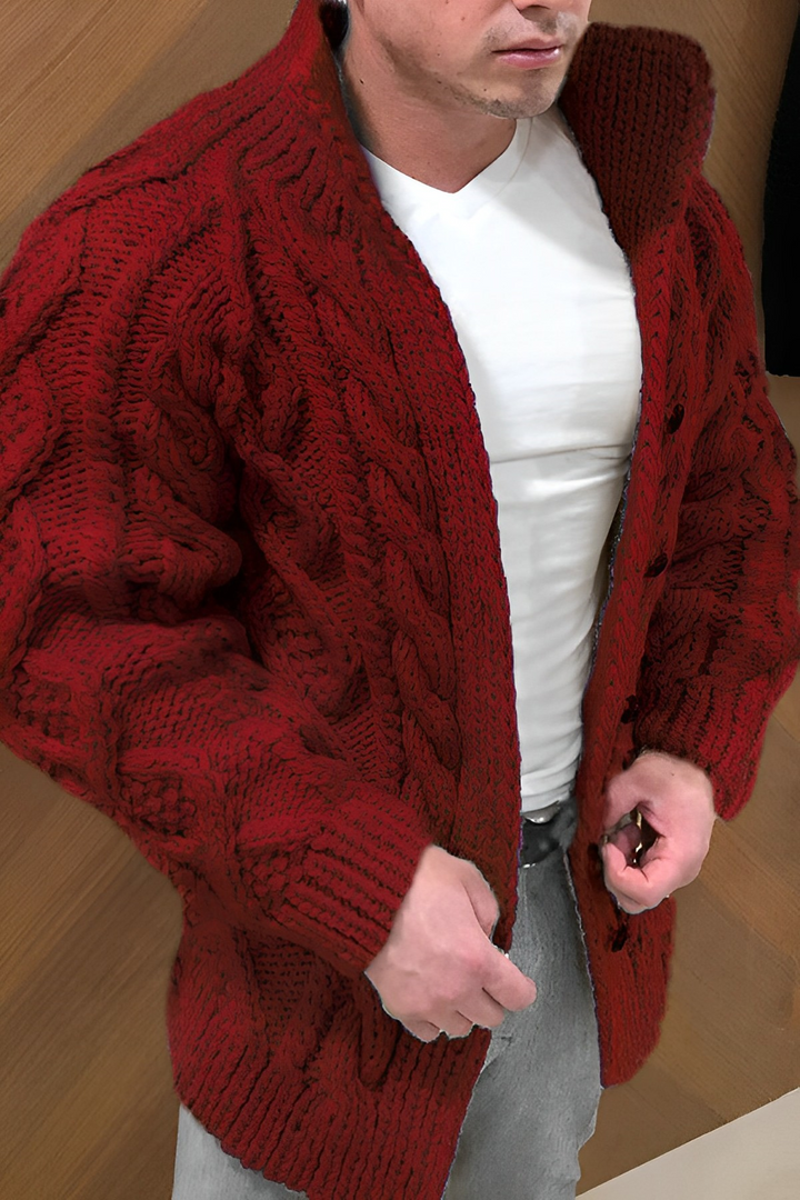 Lune London | Warm knitted sweater with twisted pattern