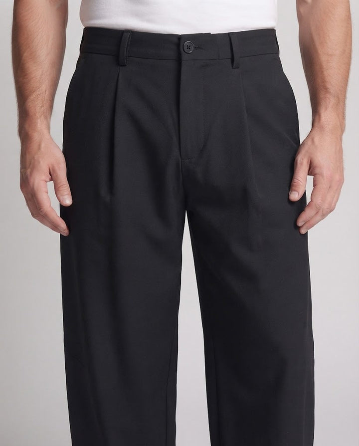 Men's extra wide pleated palazzo pants with side utility pocket Amarae