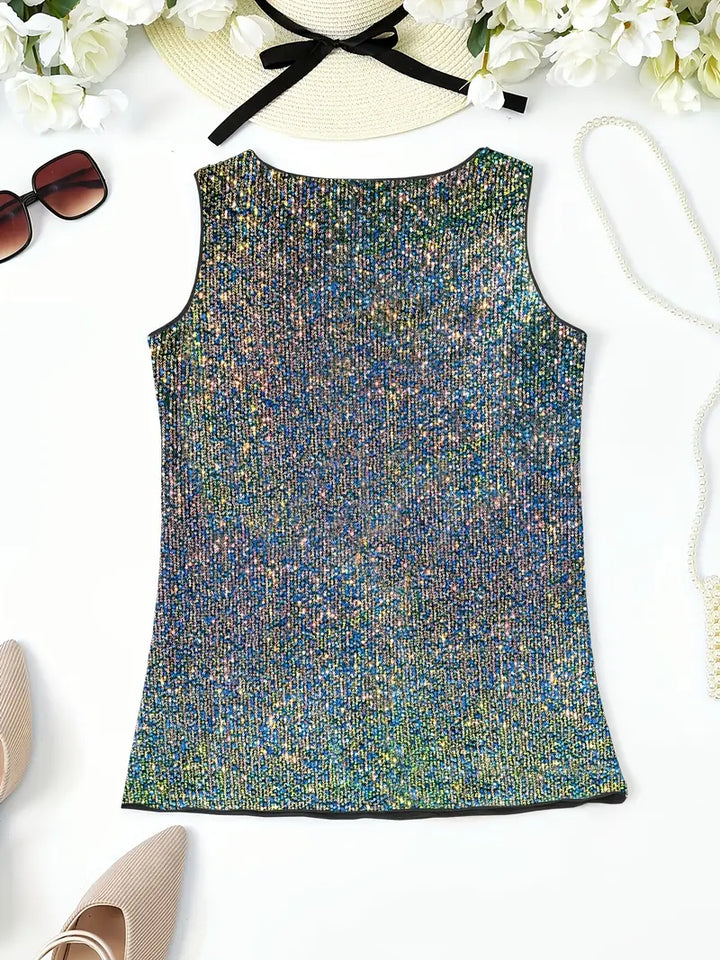 Lune London | Sleeveless Top with Sequins
