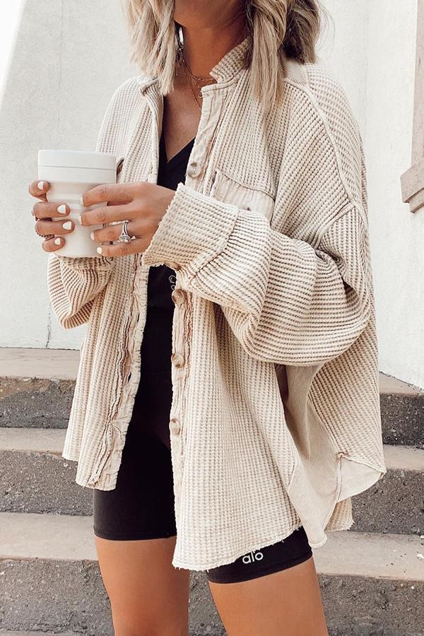 Amarae | Shirt jacket with button placket