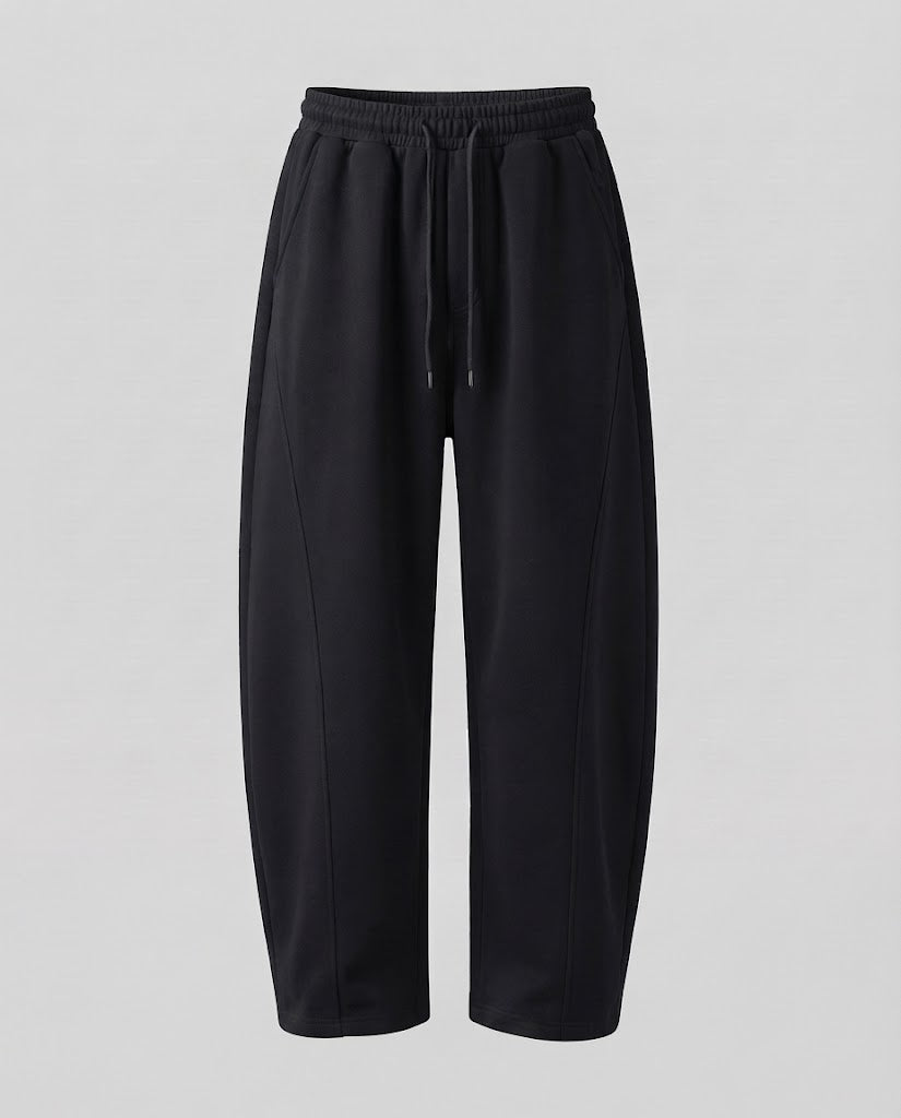 Men's Loose Relaxed Lounge Jogging Pants with Drawstring Waist and Flowing Palazzo Cut Amarae