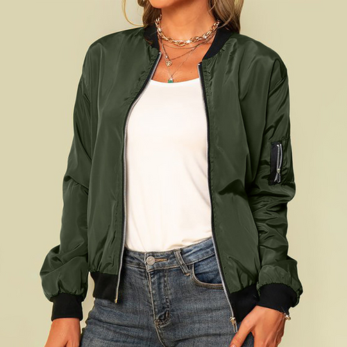 Amarae | Casual bomber jacket with zipper