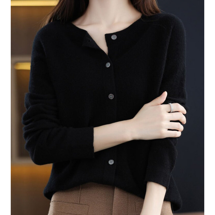 Lune London | Women's Round Neck Cardigan Sweater