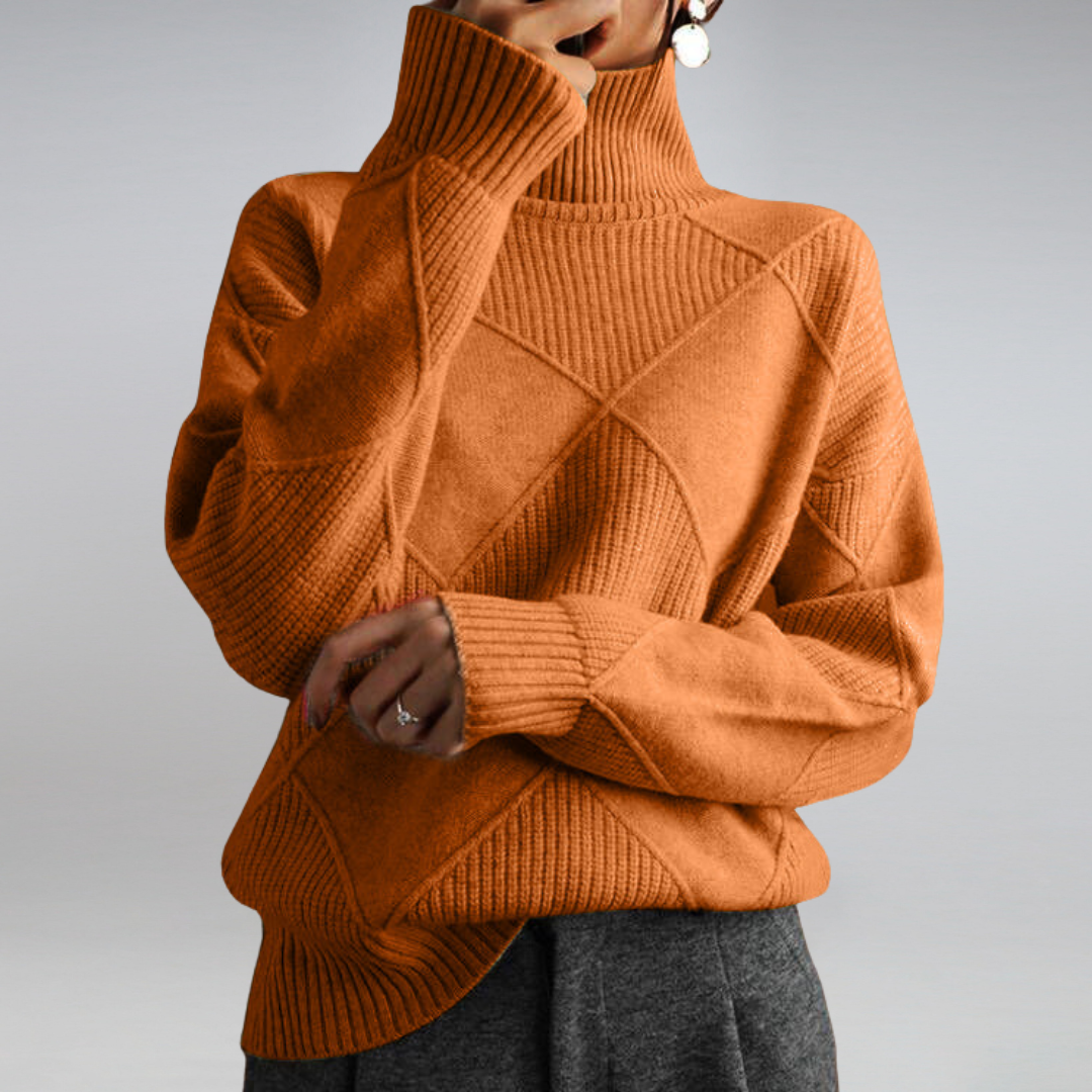 Lune London | Couture Roll Neck Sweater In Elegant Design