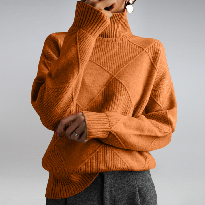 Lune London | Couture Roll Neck Sweater In Elegant Design