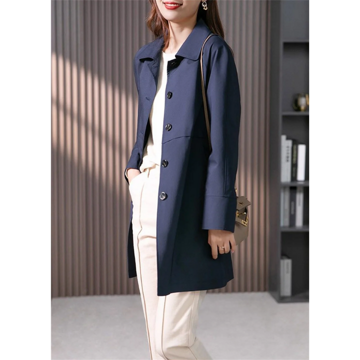 Lune London | Classic Trench Coat Women, Simply Tied, Tailored Women's Coat