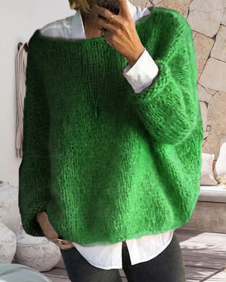 Lune London | Pullover with Color Detail At The Neck