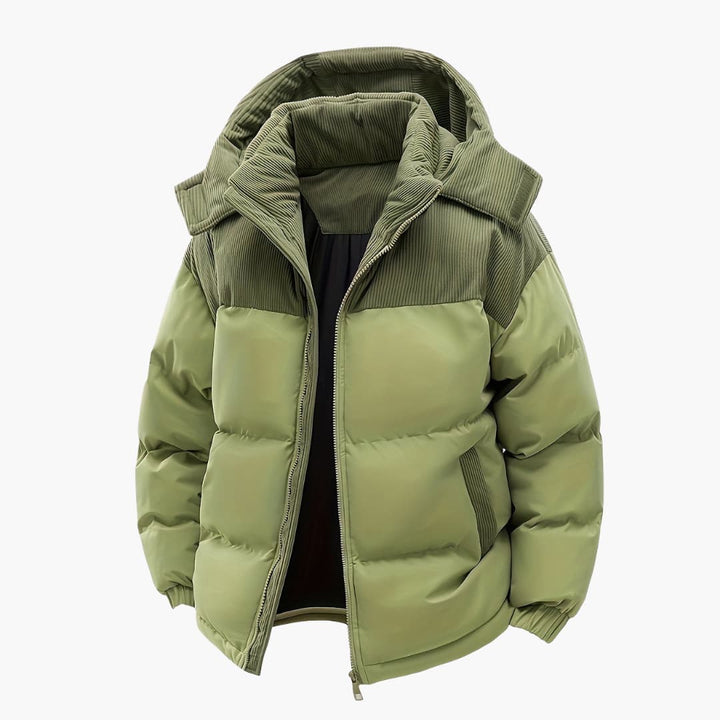 Lune London | Casual Hooded Jacket with Puffer and Color Block Design