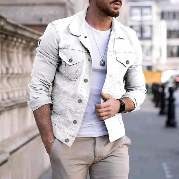 Amarae | Classic Dyed Denim Jacket for Men