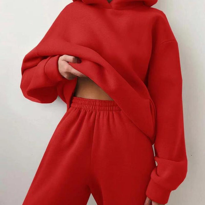 Amarae | Trendy hooded sweatshirt in casual set