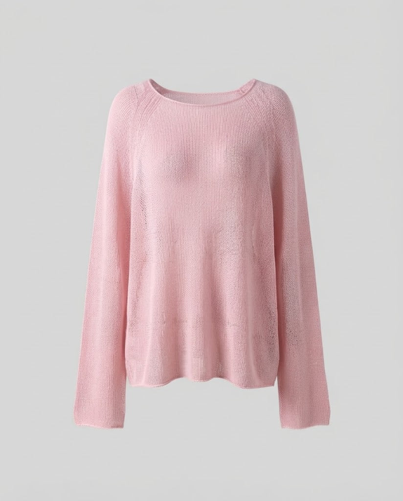 Women's Casual Knit Set with Oversized Sweater and Ruffled Midi Skirt Amarae
