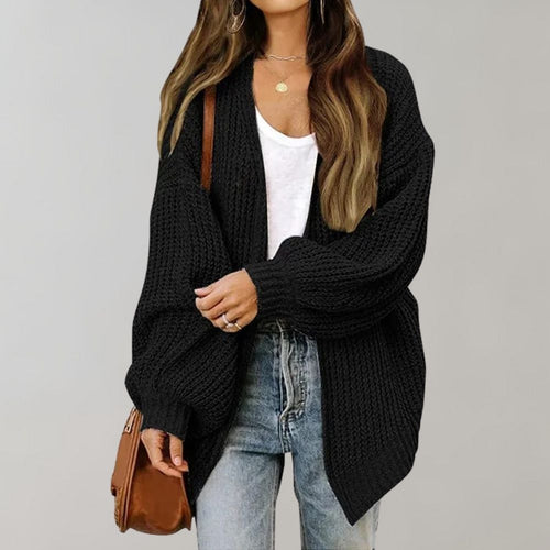 Amarae | Cozy open cardigan with bishop sleeves