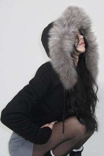 Amarae | Trim Hooded Zip Waist Jacket