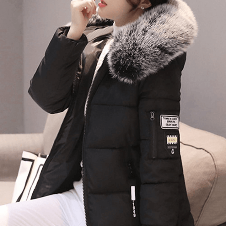Women’s Cotton Winter Coat with Hood – Mid-Length & Warm | Amarae