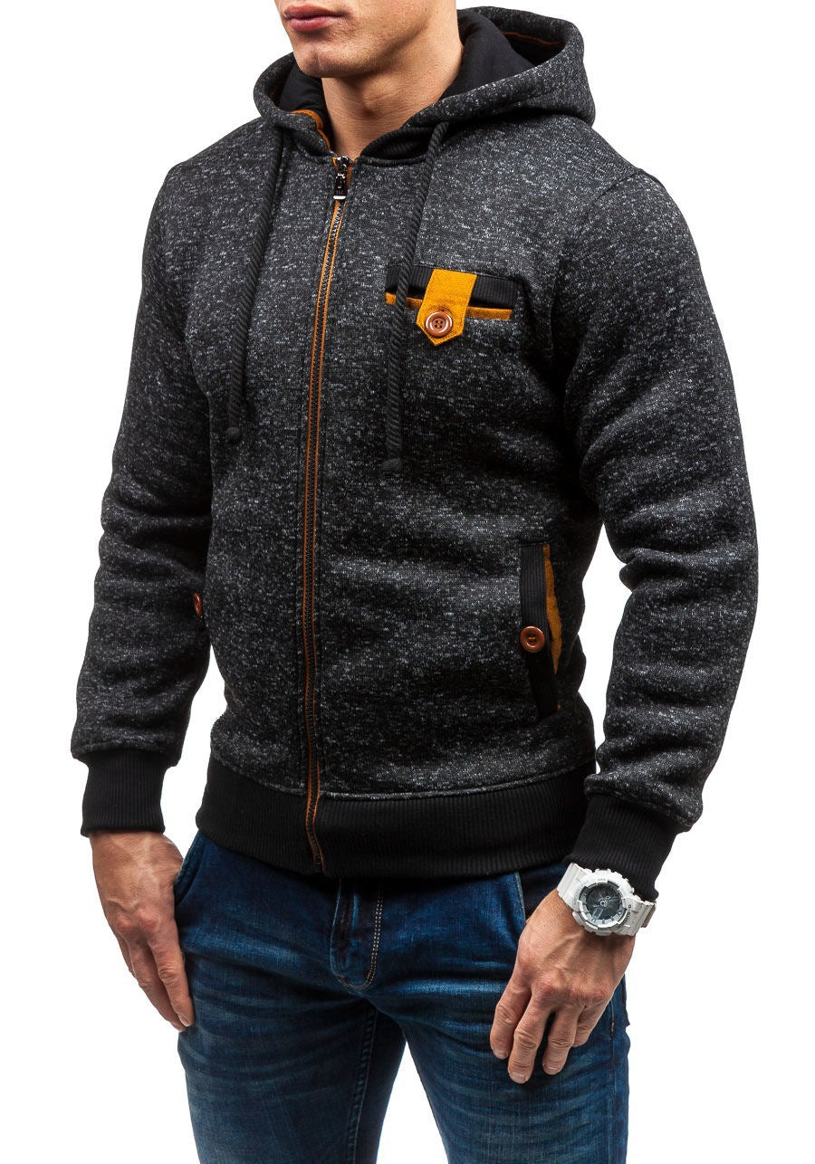 Trendy hooded jacket for men with a structured design and practical pockets Lune London