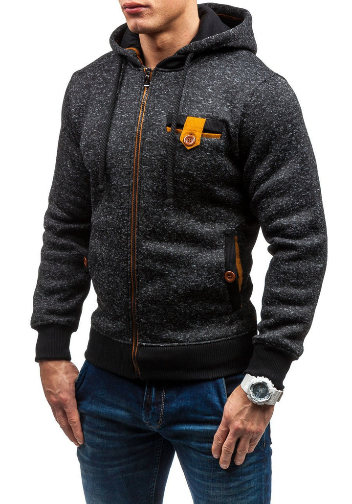 Trendy hooded jacket for men with a structured design and practical pockets Lune London
