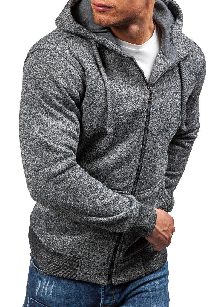 Men's hooded jacket with modern zip closure and practical side pockets Lune London