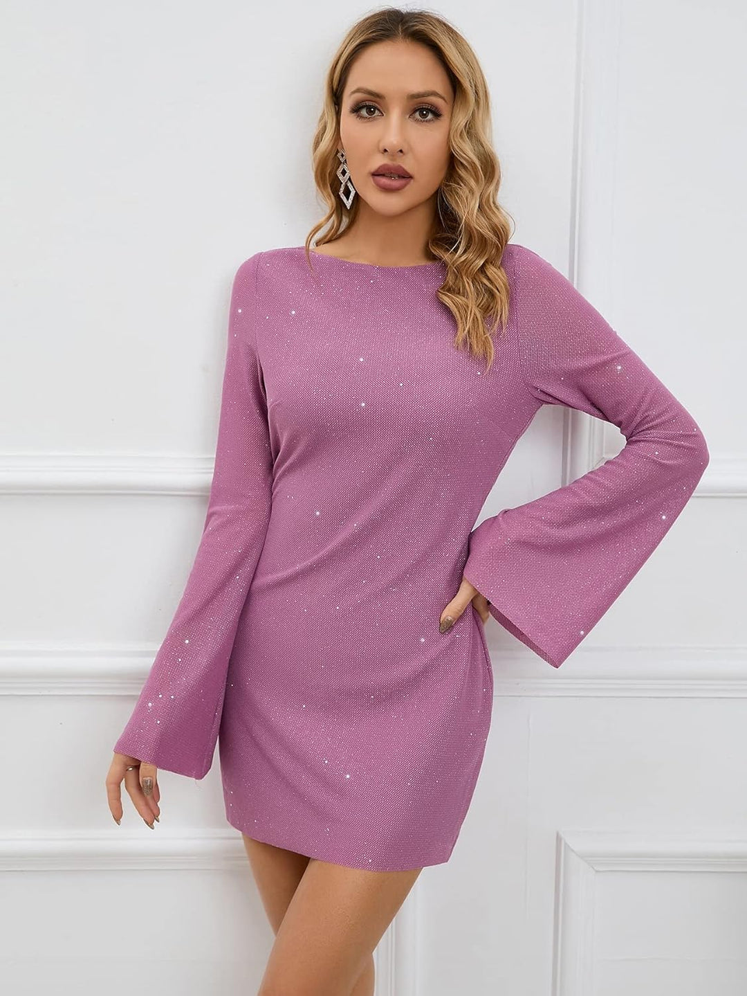 Lune London | Short Evening Dress with Long Sleeves