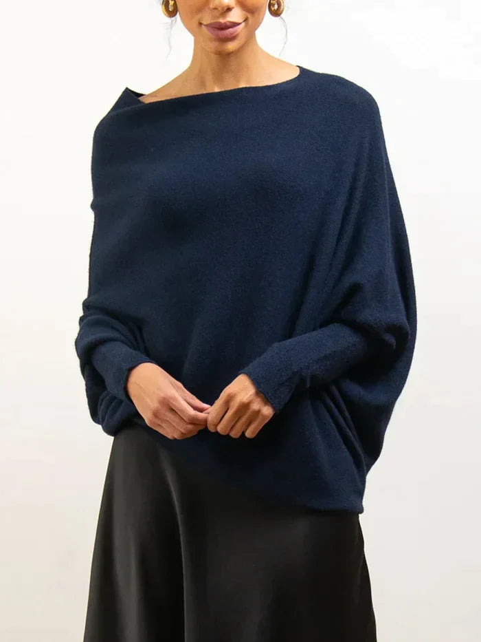 Lune London | Asymmetrical Draped Sweater