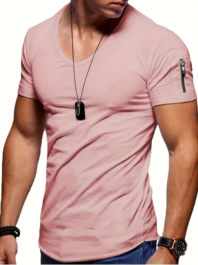 Lune London | Casual T-Shirt with V-Neck for Men