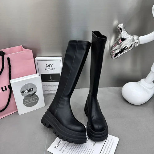 Amarae | Long Black Boot Shoes For Comfort And Style