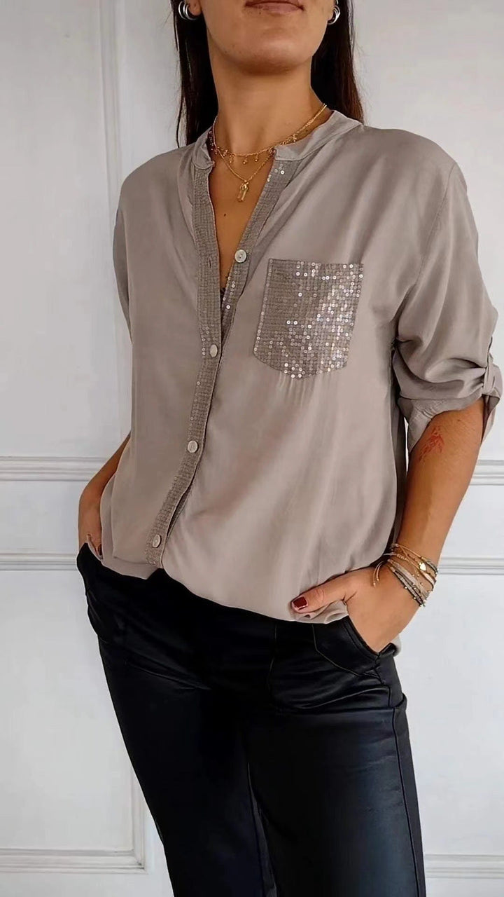 Lune London | Glitter Blouse with Sequin Pocket