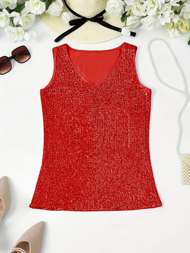 Lune London | Sleeveless Top with Sequins