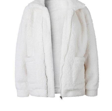 Amarae | Women's Fleece Sweatshirt with Wide Collar