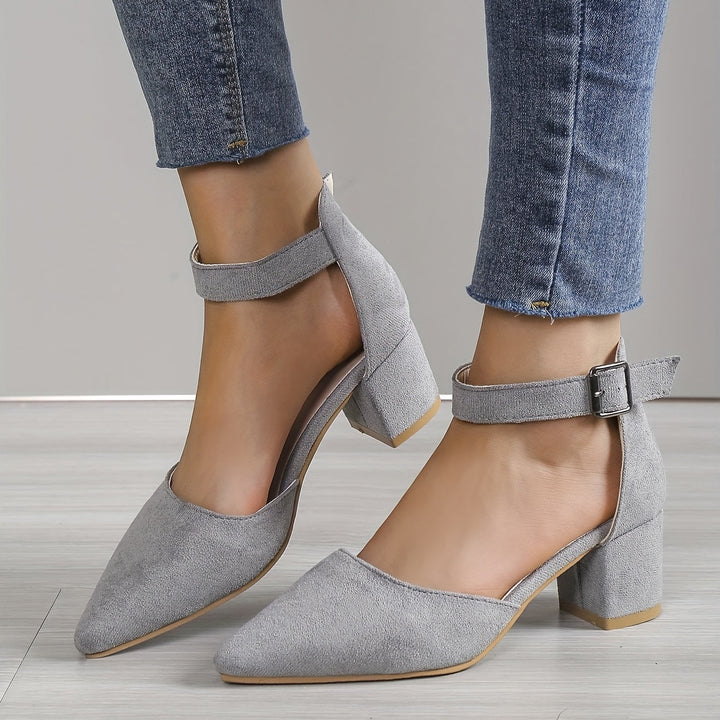 Lune London | Women's Sandals with Block Heel Lace-Up with Ankle Strap Elegant