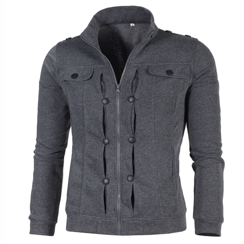 Winter sweatshirt jacket for women with stylish button details Amarae