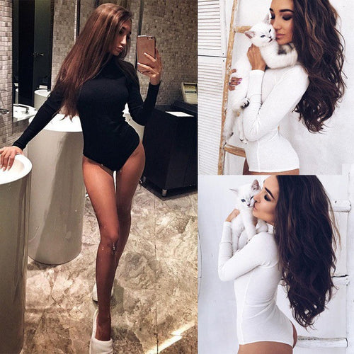Ladies High Neck Long Sleeve Body Amarae